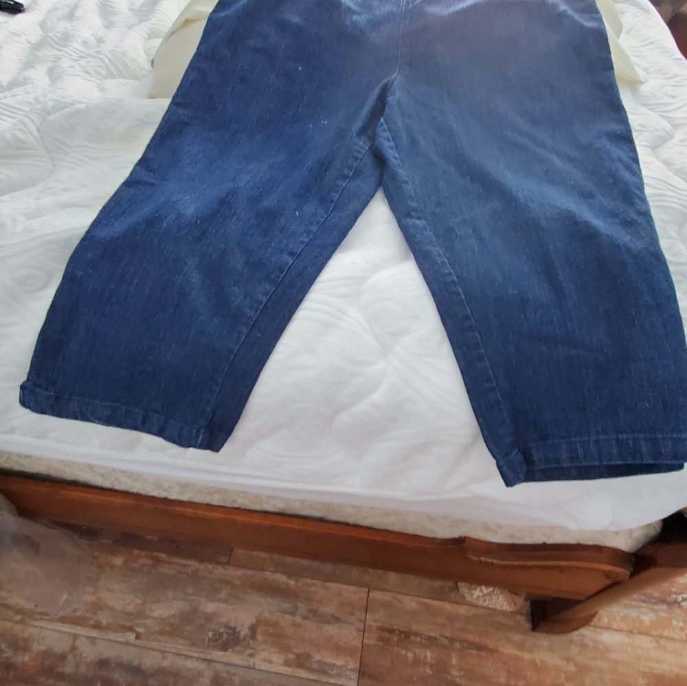 Plus size jean capri